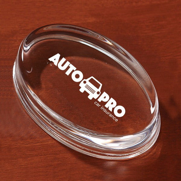 Custom Oval Paperweight (Q789511) - Paperweights with Logo | Quality ...