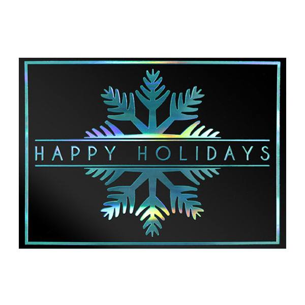 5" x 7" Blue Snowflake Classic Cards (Q791711)