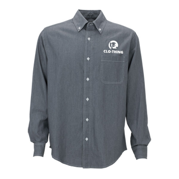 Men's Hudson Denim Shirts  Imprinted with Logo (Q796911)