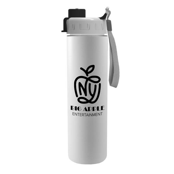 16 Oz. Slim Travel Tumbler Insulated - Quick Snap Lid  Imprinted with Logo (Q802722)