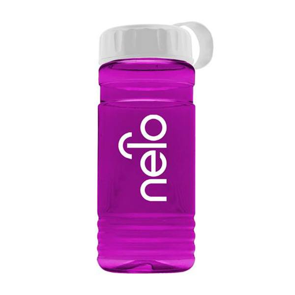 20 Oz. UpCycle RPET Bottle - Tethered Lid  Imprinted with Logo (Q803722)
