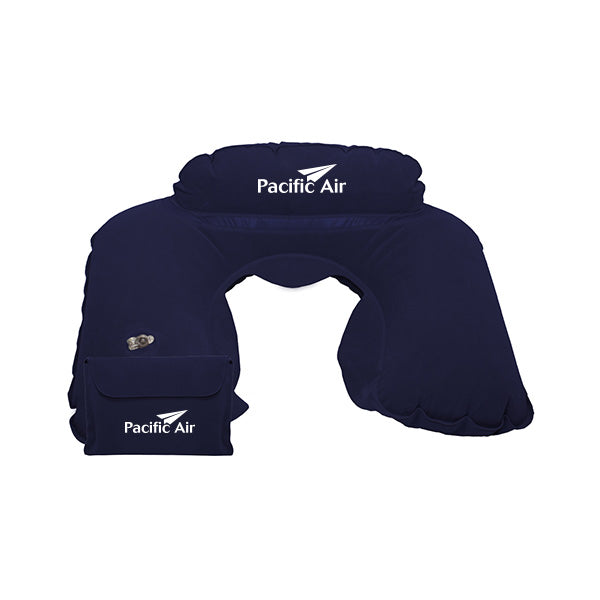 Inflatable Neck Pillow with Headrest  Imprinted with Logo (Q807511)