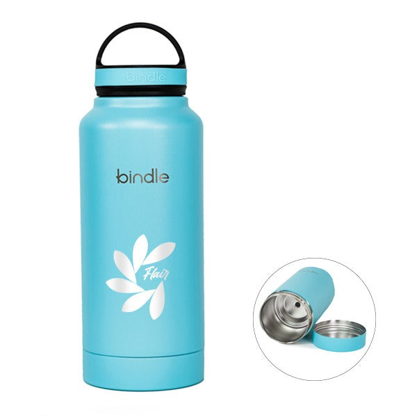 24 Oz. Bindle Bottle - Glacier  Imprinted with Logo (Q807522)