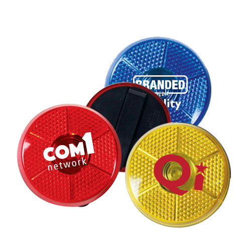 Flashing Round Buttons  Imprinted with Logo (Q809411)