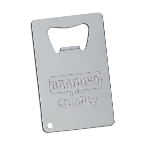 Imprinted Stainless Credit Card Bottle Opener (Q810565) -  - 1