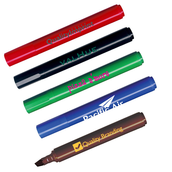 Chisel Tip Permanent Markers  Imprinted with Logo (Q816511)