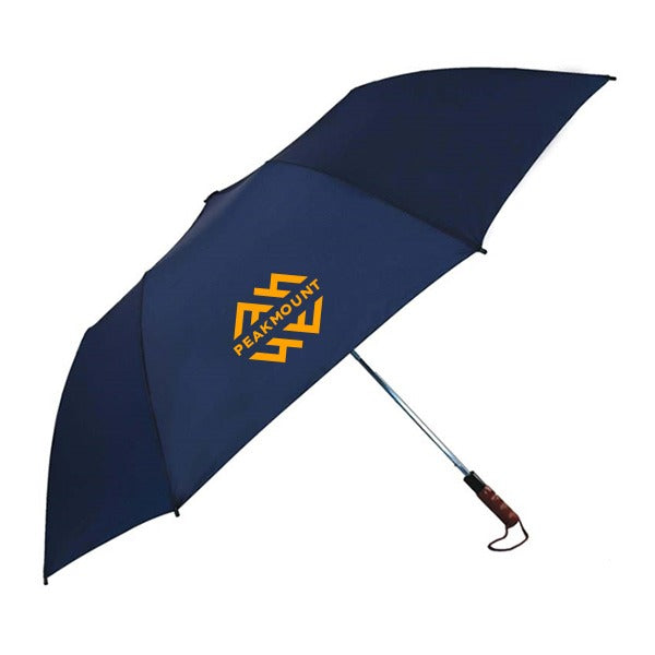 The Large 58 Inch 2 Fold Auto Open Umbrella  Imprinted with Logo (Q817422)