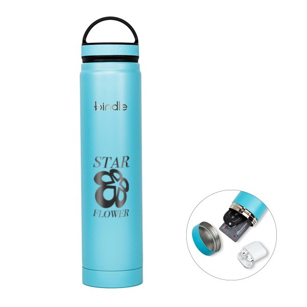 20 Oz. Slim Bindle Bottle - Glacier  Imprinted with Logo (Q817522)