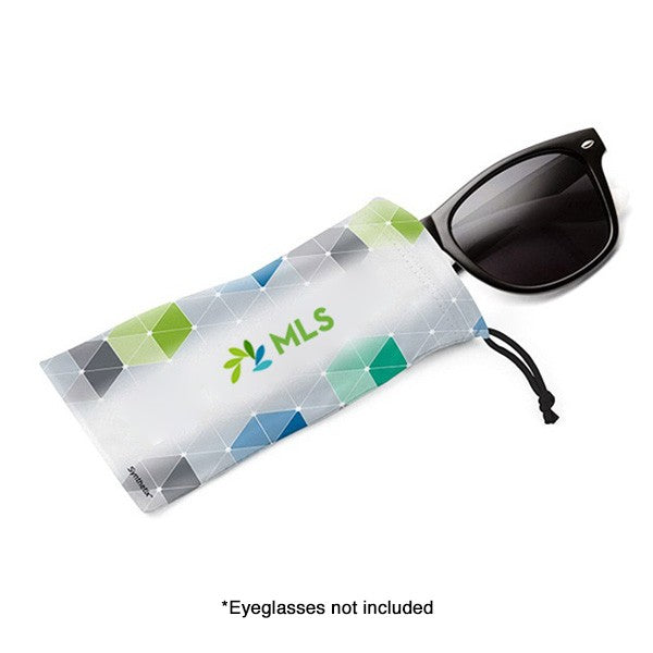 3.5 x 7 Inch Synthetix™ Microfiber Drawstring Bag - FC  Imprinted with Logo (Q818722)