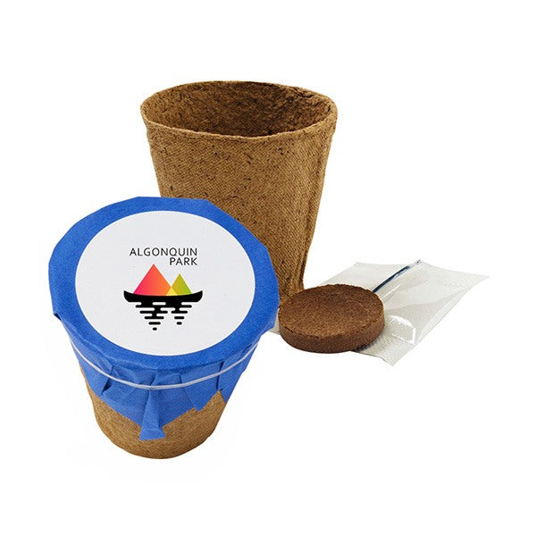 Blue Growables Planter  Imprinted with Logo (Q820422)