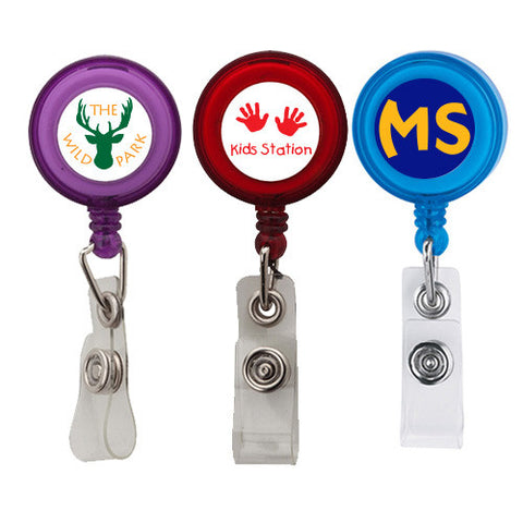 Plastic Badge Holder with Crocodile Clip - Badge Holders with Logo
