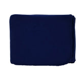 50" x 60" Whipstitch Fleece Blanket - Navy Blue (Q825111)