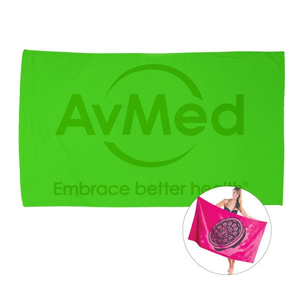 35 x 60 15 Lbs. Velour Hemmed Towel (Q826211)