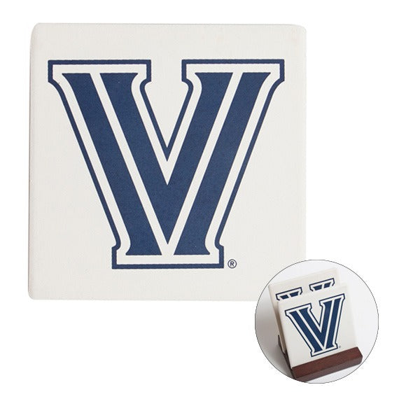 2 Pc. Square Coaster Set With Stand  Imprinted with Logo (Q829622)