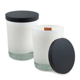 14 Oz. White Glossy Candle With LUX Box (Q831211)