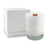 14 Oz. White Glossy Candle With LUX Box (Q831211)