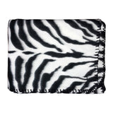 50" x 60" Whipstitch Fleece Blanket - Zebra (Q835111)