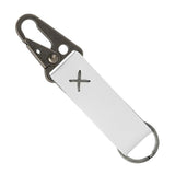 Busker Leather Keychain With Antique Nickel Carabiner (Q843522)