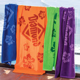 Oversize Velour Colored Beach Towel (Q844211)