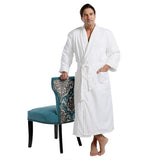 52" Microfiber Shawl Collar Robe With Terry Lining (Q846211)