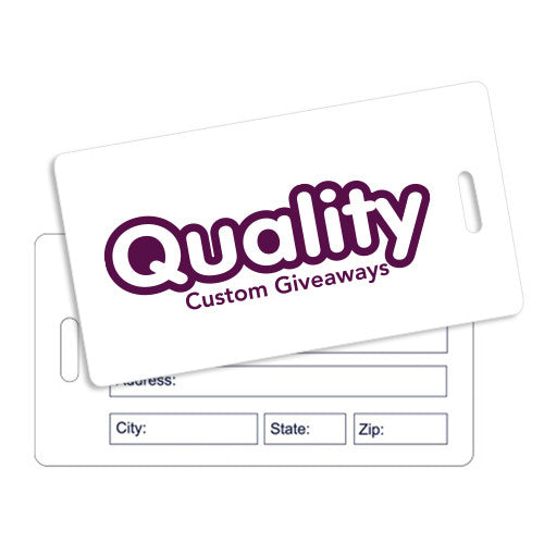 Medium Luggage Tag with Write-On Back  Imprinted with Logo (Q852245)