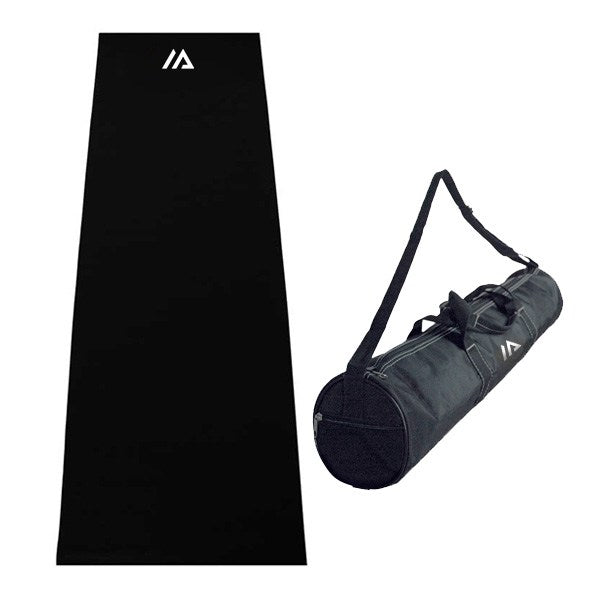The Full Length Black Yoga Mat And Upscaled Case  Imprinted with Logo (Q856422)