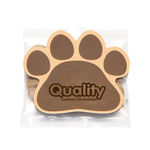 Cat Treats In Bag With Paw Magnets  Imprinted with Logo (Q856711)