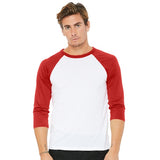Bella+Canvas Unisex 4oz 3/4 Sleeve Baseball Shirt (Q858911)