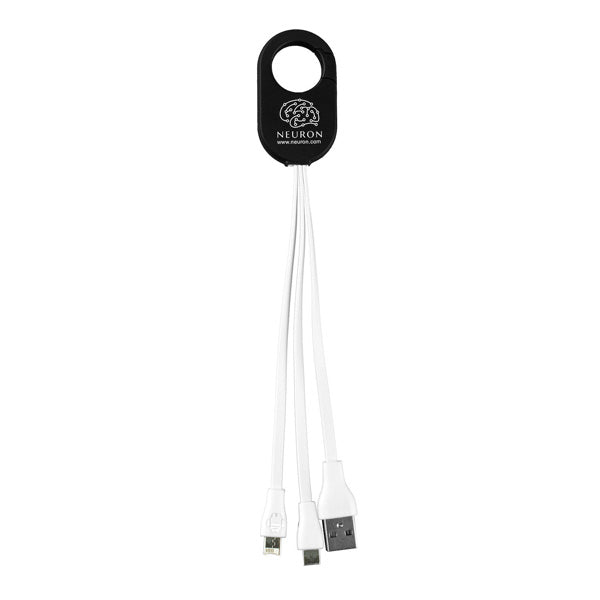 Weber 3-in-1 Cell Phone Charging Cable  Imprinted with Logo (Q863722)
