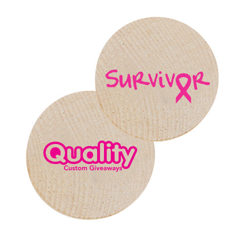 Survivor Wooden Nickels  Imprinted with Logo (Q878411)