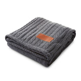 Leeman™ Cable Knit Sherpa Throw (Q878622)