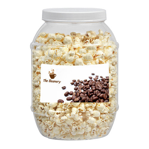 Butter Popcorns in Large Plastic Jar  Imprinted with Logo (Q881411)