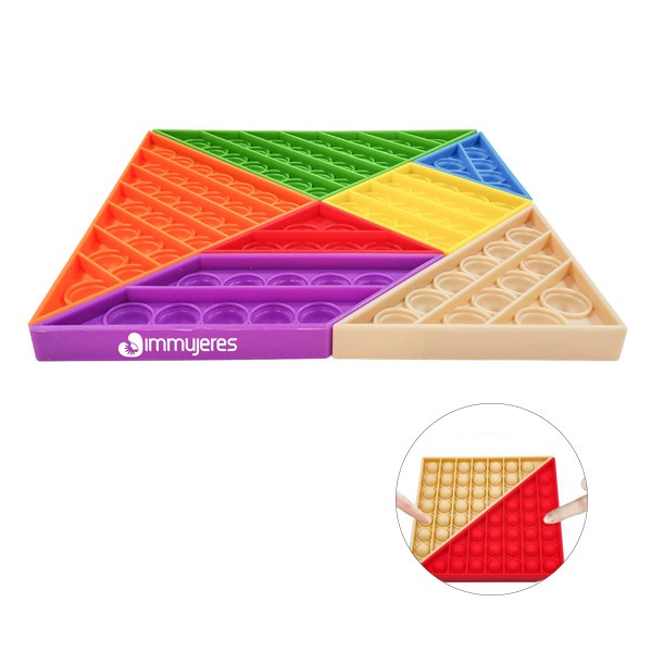 Tangram Bubble Fidget Toy  Imprinted with Logo (Q884211)