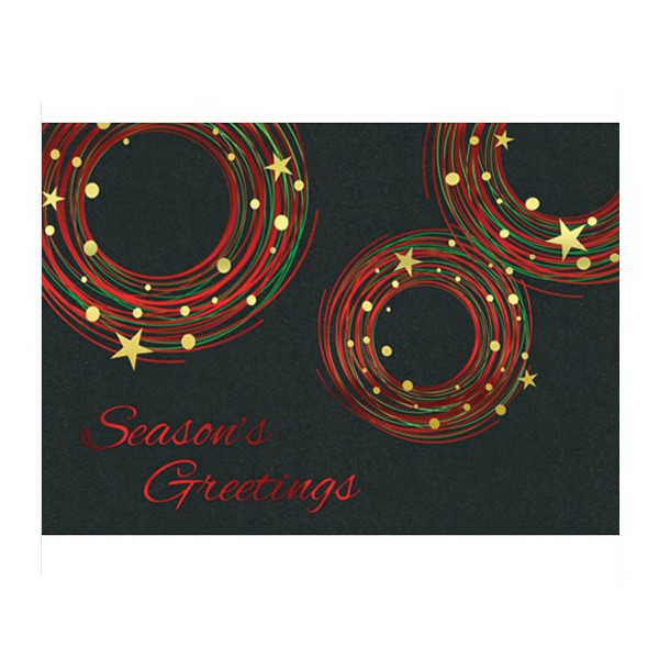 5" x 7" Festive Circles Premium Cards (Q891711)
