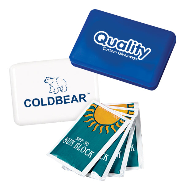 4 pcs. SPF30 Sunscreen Pack  Imprinted with Logo (Q895511)