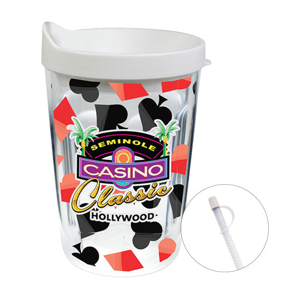 14 Oz. Thermal Travel Tumbler - Clear Film Insert  Imprinted with Logo (Q901522)