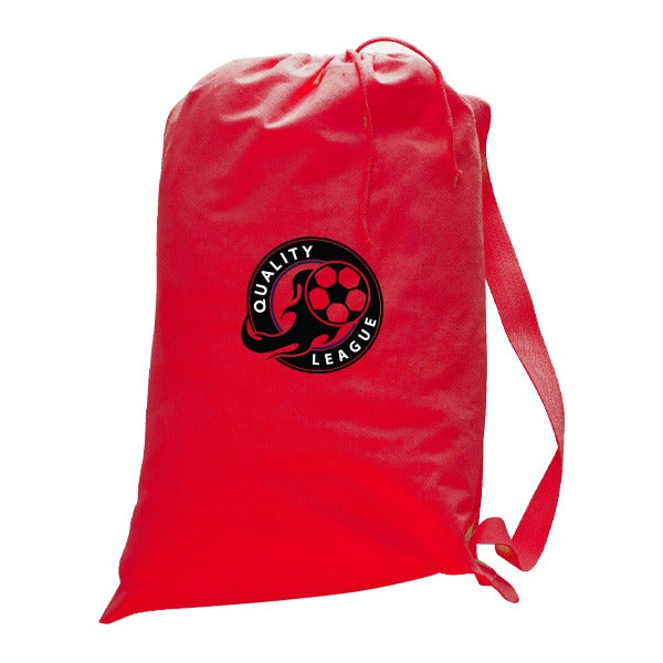 Large Canvas Laundry Bag 22 x 33  Imprinted with Logo (Q902322)