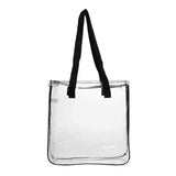 Clear Vinyl Zippered Tote Bag (Q909111)