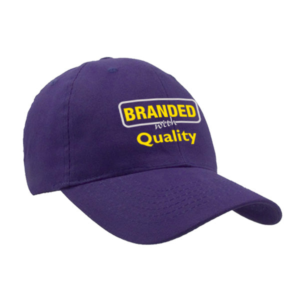 Brushed Cotton Twill Cap  Imprinted with Logo (Q909576)