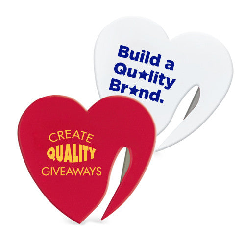 Heart Shaped Letter Openers  Imprinted with Logo (Q911511)
