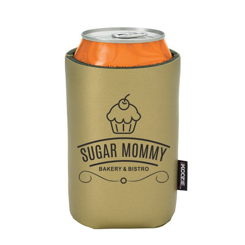 Koozie® Deluxe Collapsible Can Kooler - Can Holders with Logo