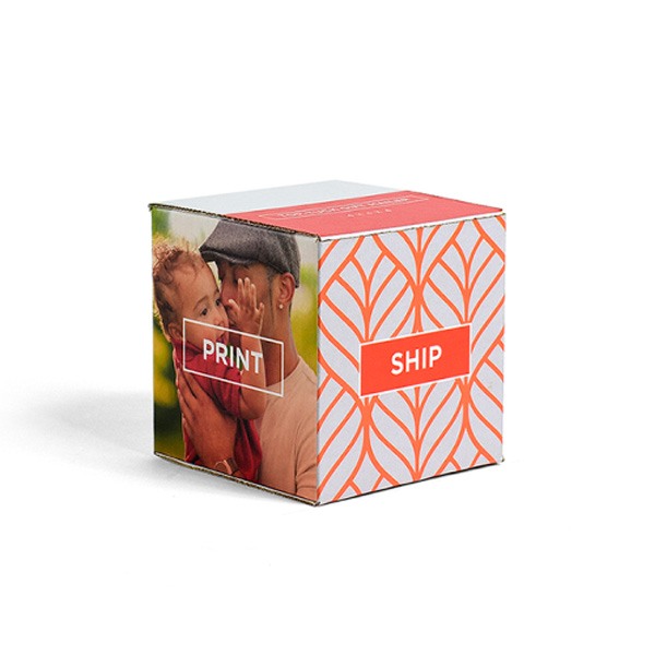 Top-Open Gift Mailer Boxes 4 x 4 x 4  Imprinted with Logo (Q920011)