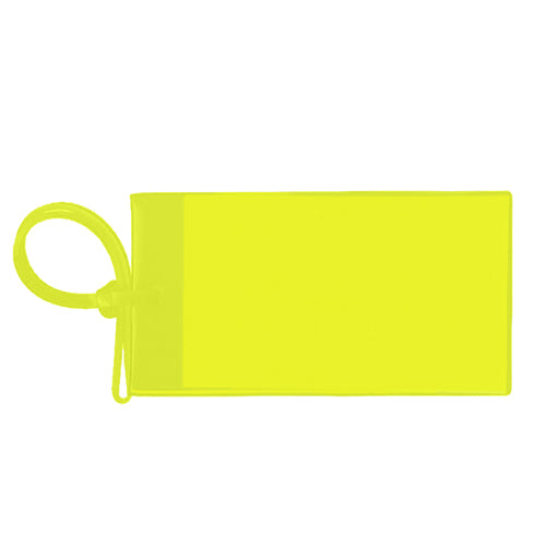 Spot Color Vinyl Bag & Luggage Tags - Business Card Insert (Q920311)