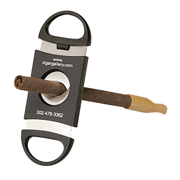 54 Gauge Stainless Steel Cigar Cutter  Imprinted with Logo (Q921211)