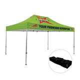 Full-Bleed Dye Sublimation - 15' Premium Aluminum Tent Kit  Imprinted with Logo (Q921711)