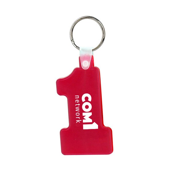 Number One Soft Keytag  Imprinted with Logo (Q923011)