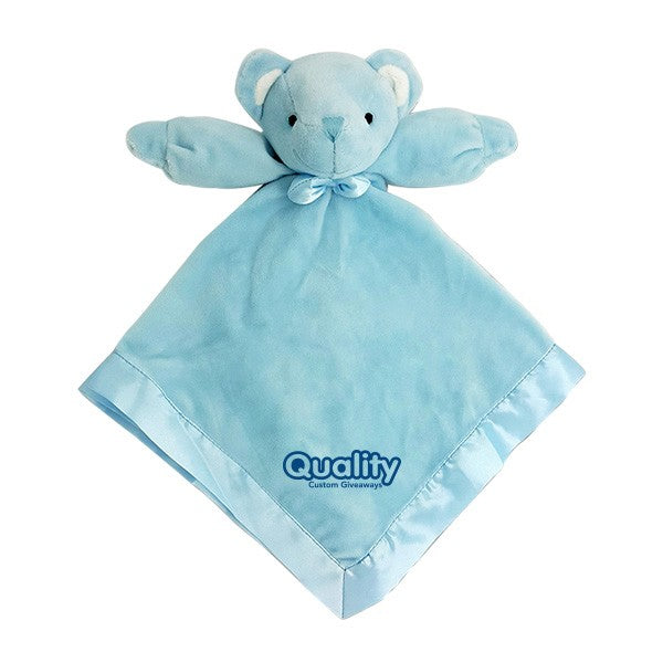 Blue Bear Baby Blanket  Imprinted with Logo (Q925111)