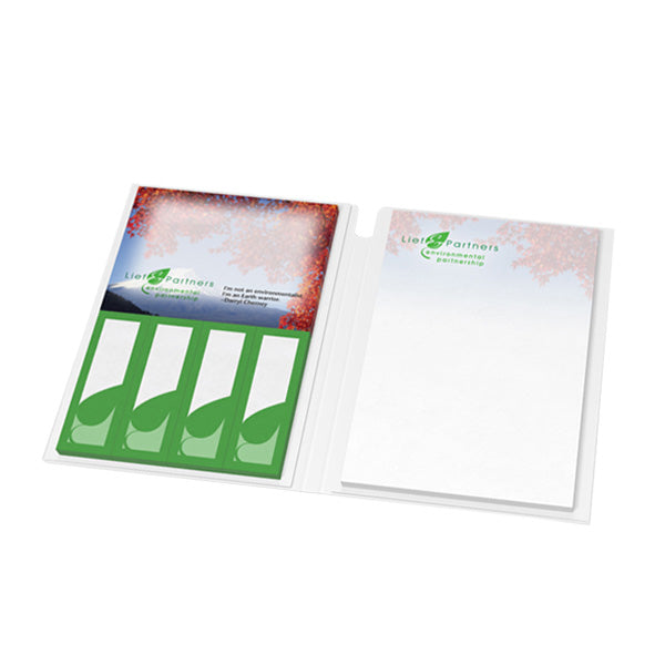 Essential Journal Post-It® Notes And Flags Option 4  Imprinted with Logo (Q925811)