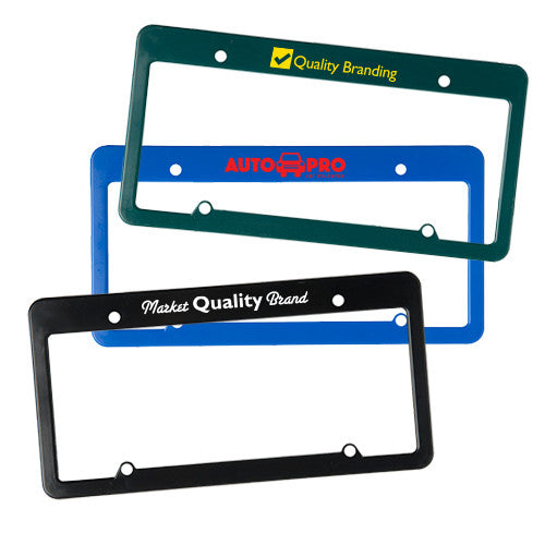 License Plate Frames with 4 Holes Straight Top (Q926411)