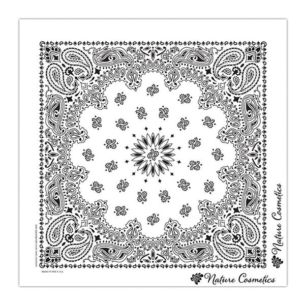 22 In Traditional USA Paisleys Bandana - White (Q926522)